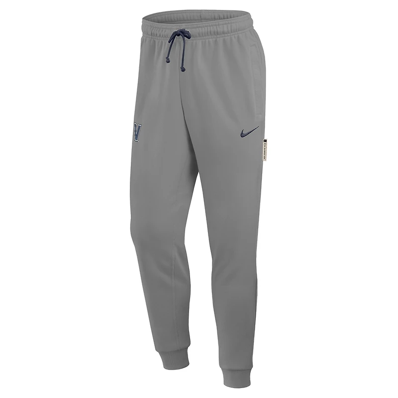 Men's Nike Heather Gray Villanova Wildcats Basketball Practice Dri-FIT Taper Sweatpants
