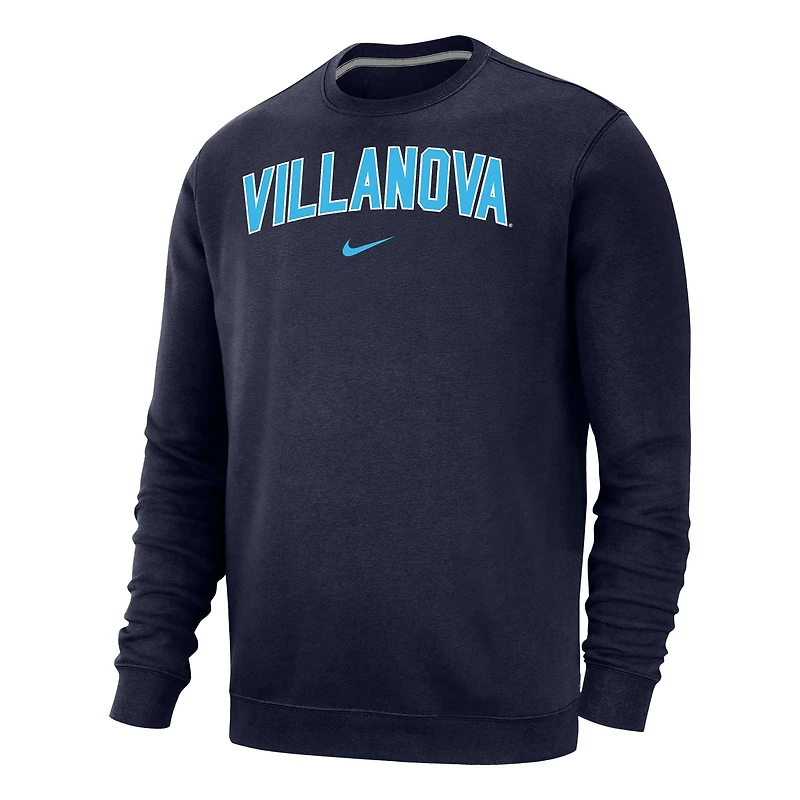 Sweat-shirt à enfiler Nike Villanova Wildcats Arch Club Fleece pour homme - Bleu marine