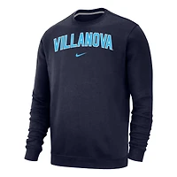 Sweat-shirt à enfiler Nike Villanova Wildcats Arch Club Fleece pour homme - Bleu marine