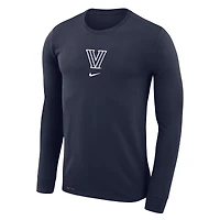 T-shirt de basket-ball Nike bleu marine Villanova Wildcats Shootaround pour homme