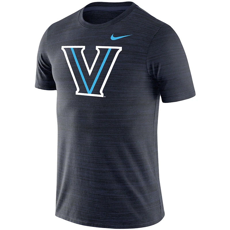 T-shirt Nike Villanova Wildcats Big & Tall Velocity Space-Dye Performance pour homme - Bleu marine