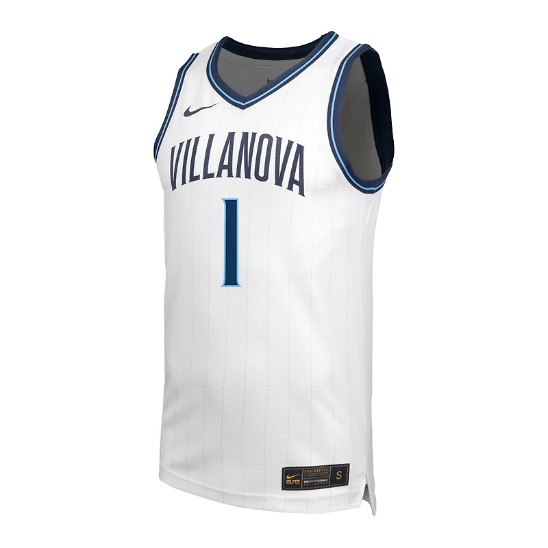 Men's Nike  White Villanova Wildcats #1 Retro Replica Basketball Jersey