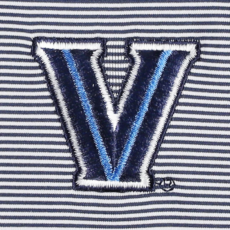 Men's Peter Millar Navy Villanova Wildcats Jubilee Striped Performance Jersey Polo
