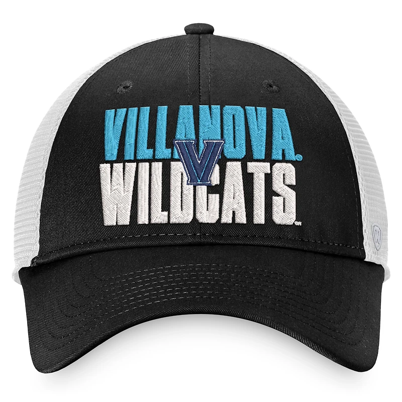 TOP NOVA NOIR WHIT NCAA TOP STOCKPILE TRUCKER HATMENSTR