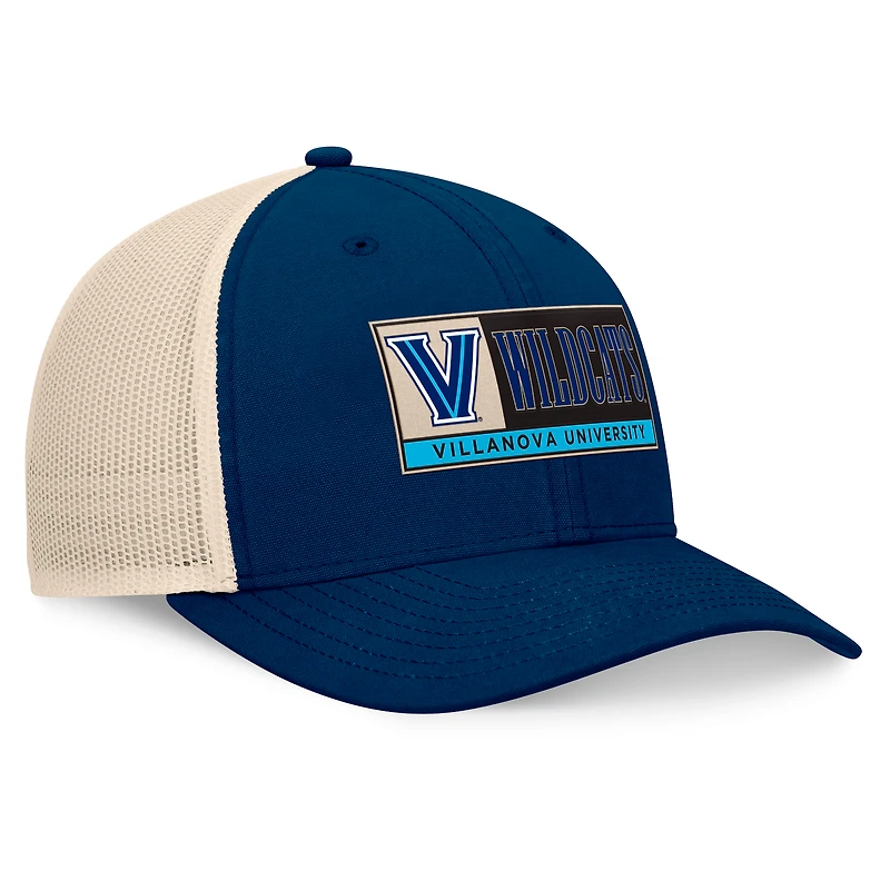 Men's Top of the World Navy/Natural Villanova Wildcats Bennett Trucker Adjustable Hat