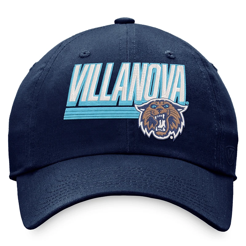 Men's Top of the World Navy Villanova Wildcats Slice Adjustable Hat