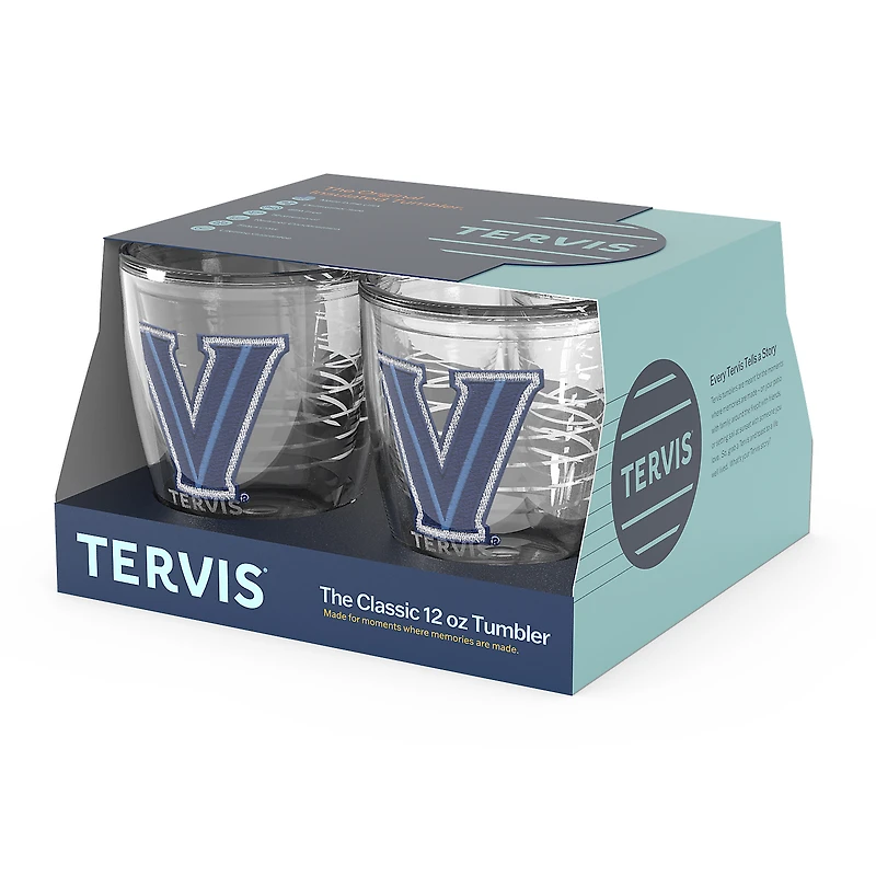 Tervis Villanova Wildcats, paquet de 4, 12 oz. Ensemble de gobelets emblème