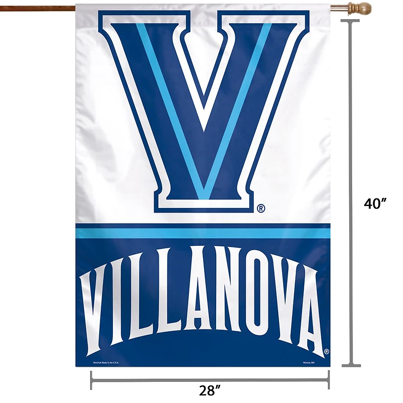 Bannière verticale simple face WinCraft Villanova Wildcats 28" x 40"