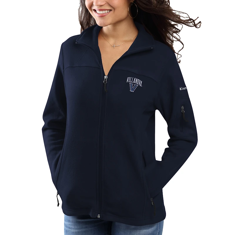 Veste à glissière pleine longueur Villanova Wildcats Give & Go Columbia pour femme, bleu marine