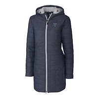 Women's Cutter & Buck Heather Navy Villanova Wildcats Rainier Primaloft Eco Hooded Long Coat