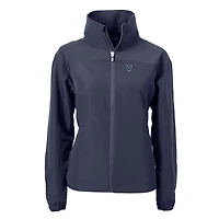 Veste zippée intégrale en tissu recyclé écologique pour femme, couleur bleu marine, Cutter & Buck, Villanova Wildcats Charter