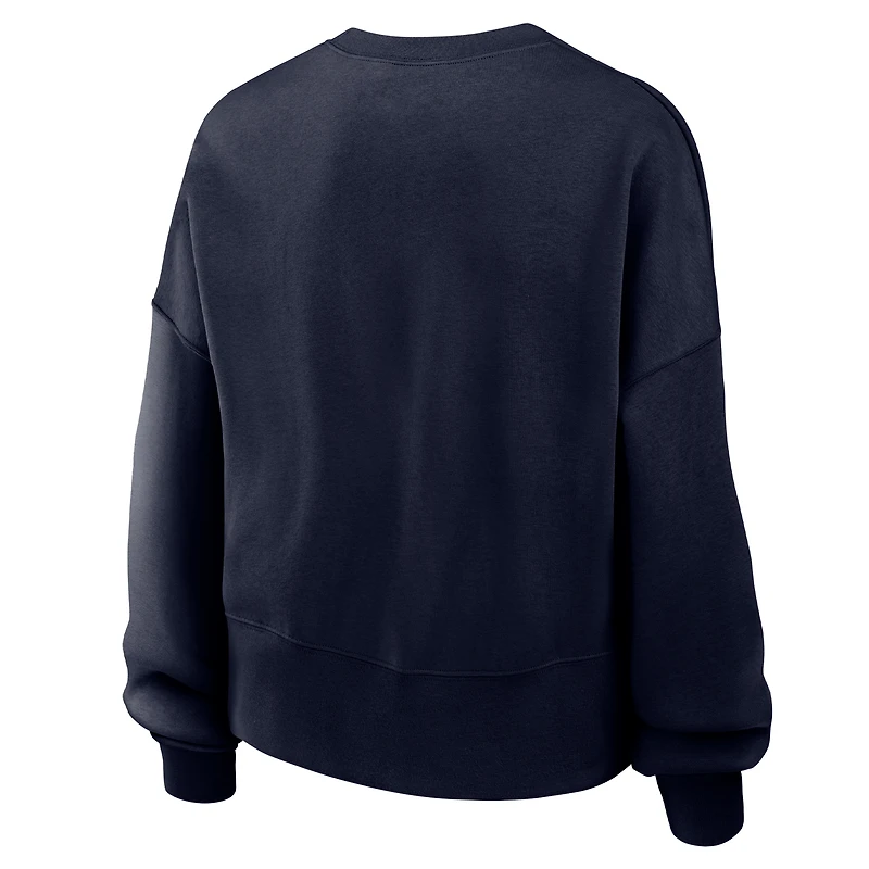 Sweat-shirt polaire Nike Villanova Wildcats Phoenix bleu marine pour femme