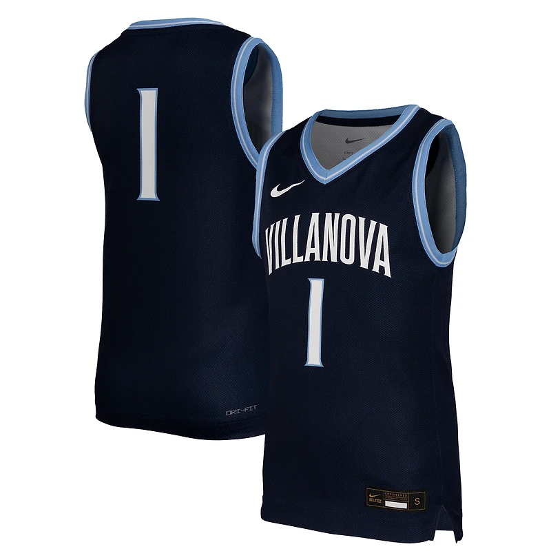 Maillot de basket-ball réplique Nike #1 bleu marine Villanova Wildcats pour jeunes