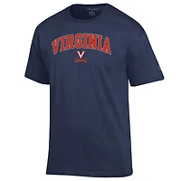T-shirt à logo Arch Over Champion Navy Virginia Cavaliers pour homme