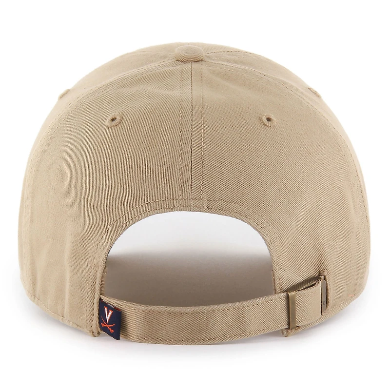 Men's '47 Khaki Virginia Cavaliers Clean Up Adjustable Hat