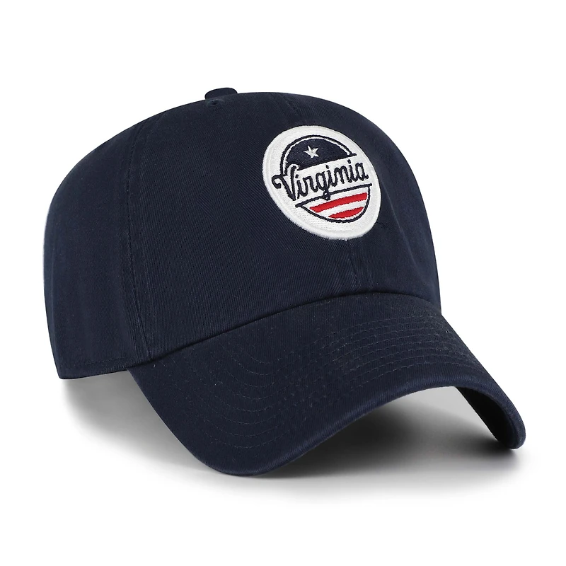 Casquette ajustable « 47 » bleu marine Virginia Cavaliers Clean Up pour homme