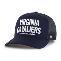 Casquette trucker ajustable « Hitch » contemporaine des Virginia Cavaliers, bleu marine, modèle 47