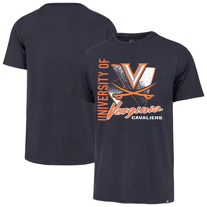 T-shirt Franklin pour homme, bleu marine, avec inscription « 47 Virginia Cavaliers »