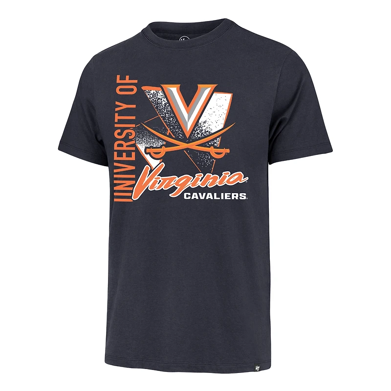 T-shirt Franklin pour homme, bleu marine, avec inscription « 47 Virginia Cavaliers »