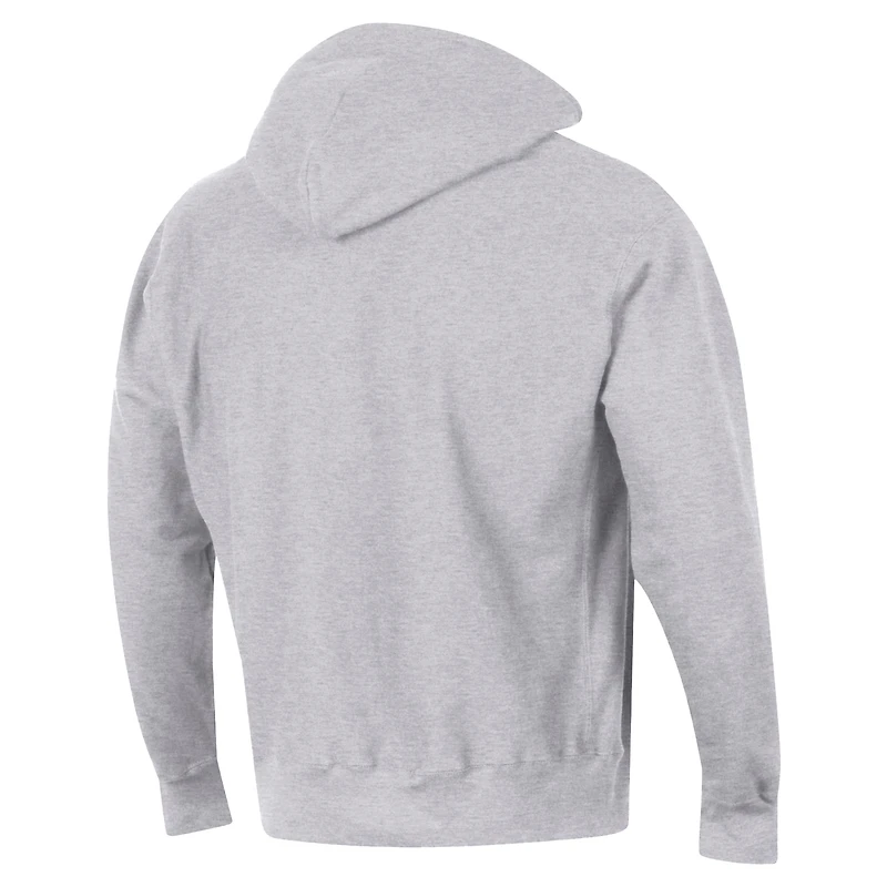 Men's Champion Gray Virginia Cavaliers Vault Late Night Reverse Weave Pullover Hoodie
