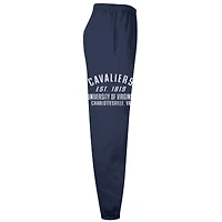 Men's Champion  Navy Virginia Cavaliers Powerblend Banded Fleece Sweatpants