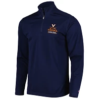 Veste texturée à quart de zip pour homme Virginia Cavaliers Champion bleu marine