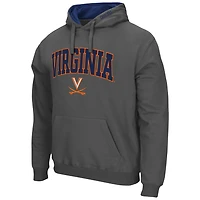 Men's Colosseum Charcoal Virginia Cavaliers Arch & Logo 3.0 Pullover Hoodie