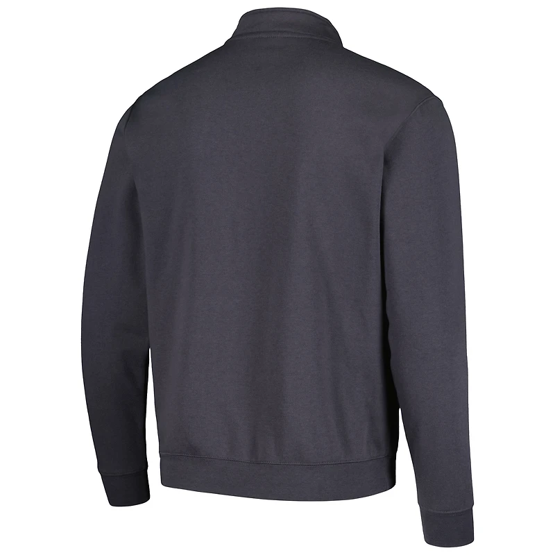 Men's Colosseum Charcoal Virginia Cavaliers Tortugas Team Logo Quarter-Zip Jacket
