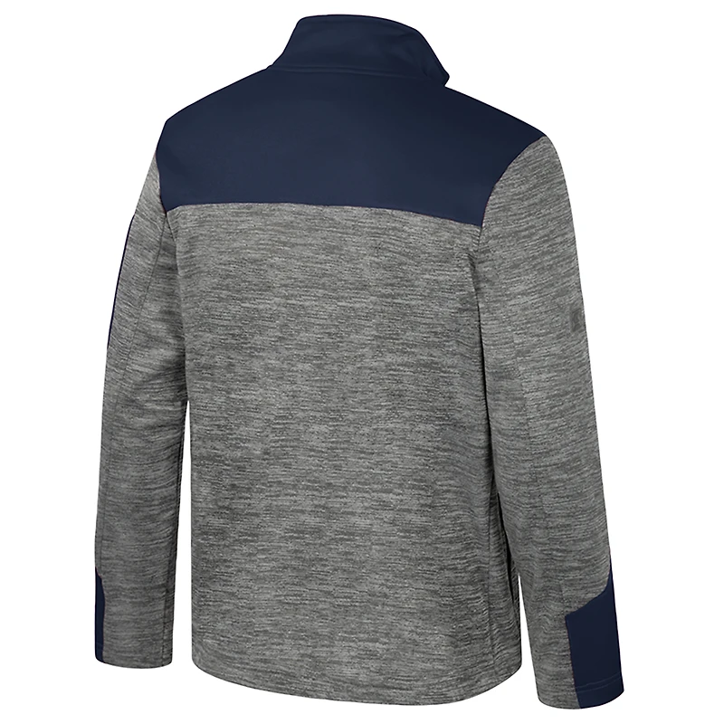 Veste zippée complète pour homme Colosseum Grey/Navy Virginia Cavaliers Guard