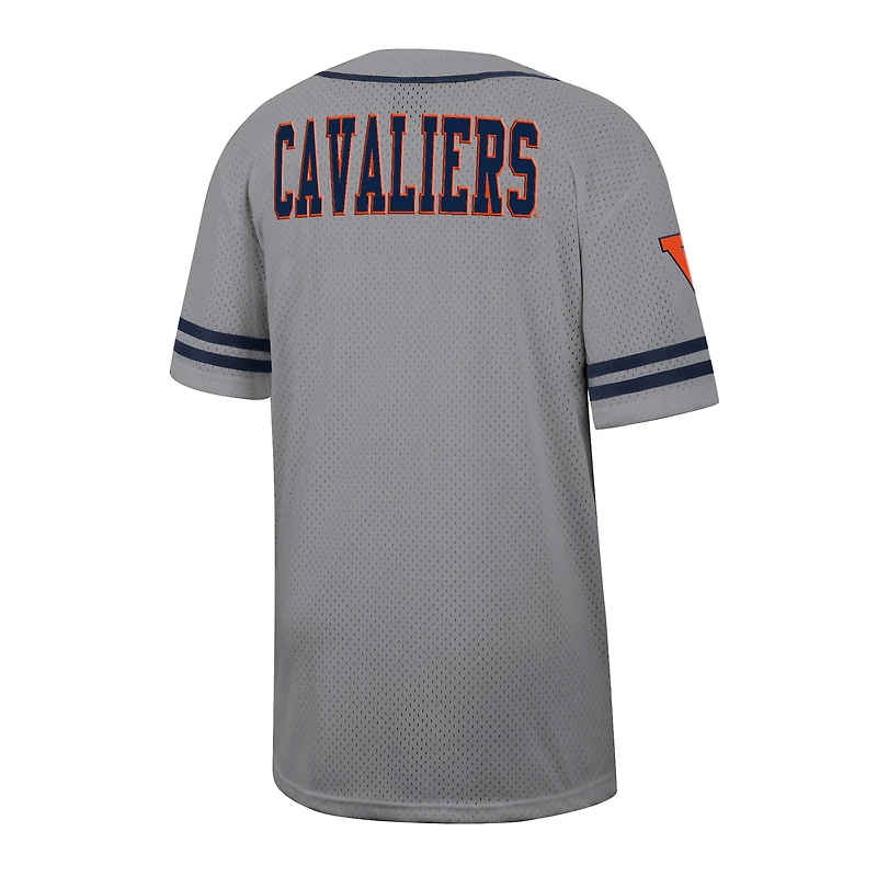 Men's Colosseum Gray Virginia Cavaliers Free Spirited Baseball Jersey