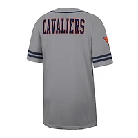 Men's Colosseum Gray Virginia Cavaliers Free Spirited Baseball Jersey