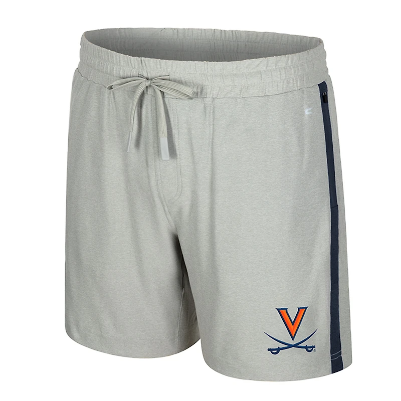 Short Mac gris Colosseum des Virginia Cavaliers pour homme