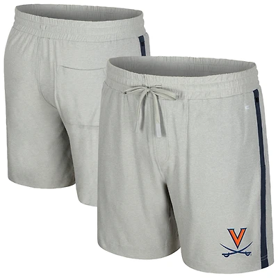 Short Mac gris Colosseum des Virginia Cavaliers pour homme