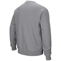 Men's Colosseum Heather Gray Virginia Cavaliers Arch & Logo Pullover Sweatshirt