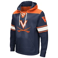 Sweat à capuche lacets Colosseum Navy Virginia Cavaliers 2.0 pour hommes