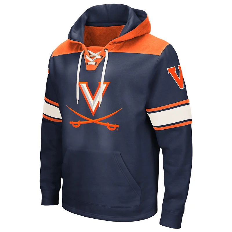 Sweat à capuche lacets Colosseum Navy Virginia Cavaliers 2.0 pour hommes