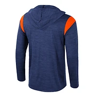 Men's Colosseum Navy Virginia Cavaliers Dozer Half-Zip Windshirt