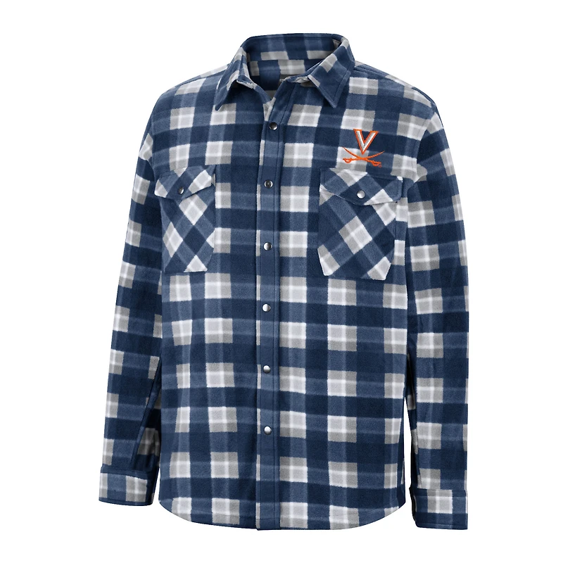 Veste Colosseum Navy Virginia Cavaliers Ellis Full-Snap pour homme