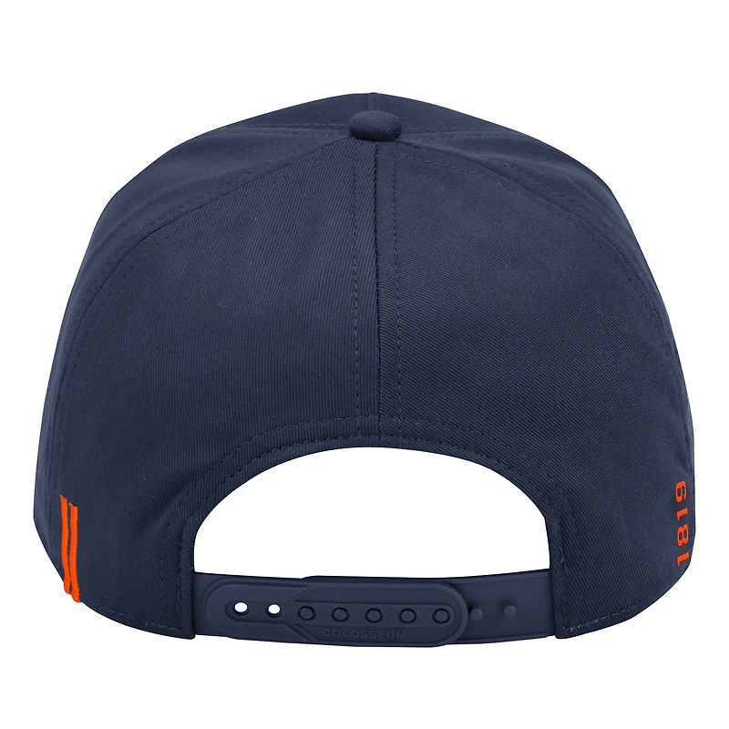 Men's Colosseum Navy Virginia Cavaliers Hits the Road Podium Adjustable Hat