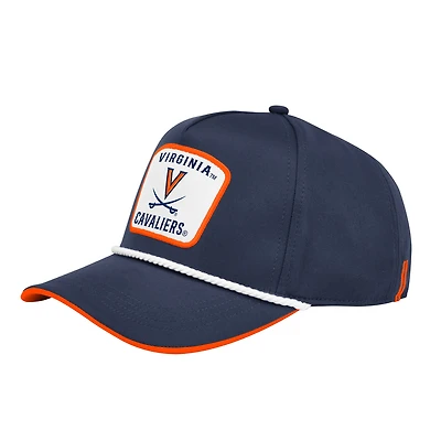 Men's Colosseum Navy Virginia Cavaliers Hits the Road Podium Adjustable Hat
