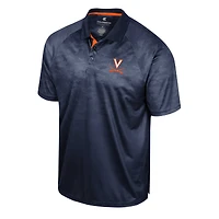 Polo à manches raglan Colosseum Navy Virginia Cavaliers Honeycomb pour homme