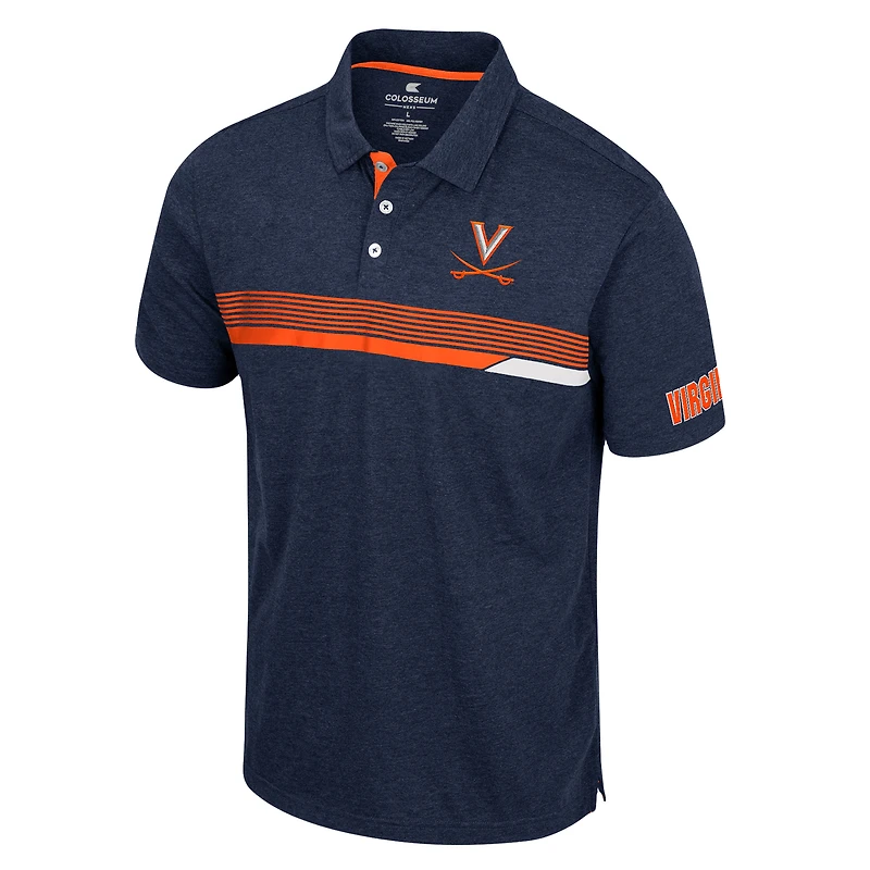 Colosseum Navy Virginia Cavaliers No Problemo Polo pour homme