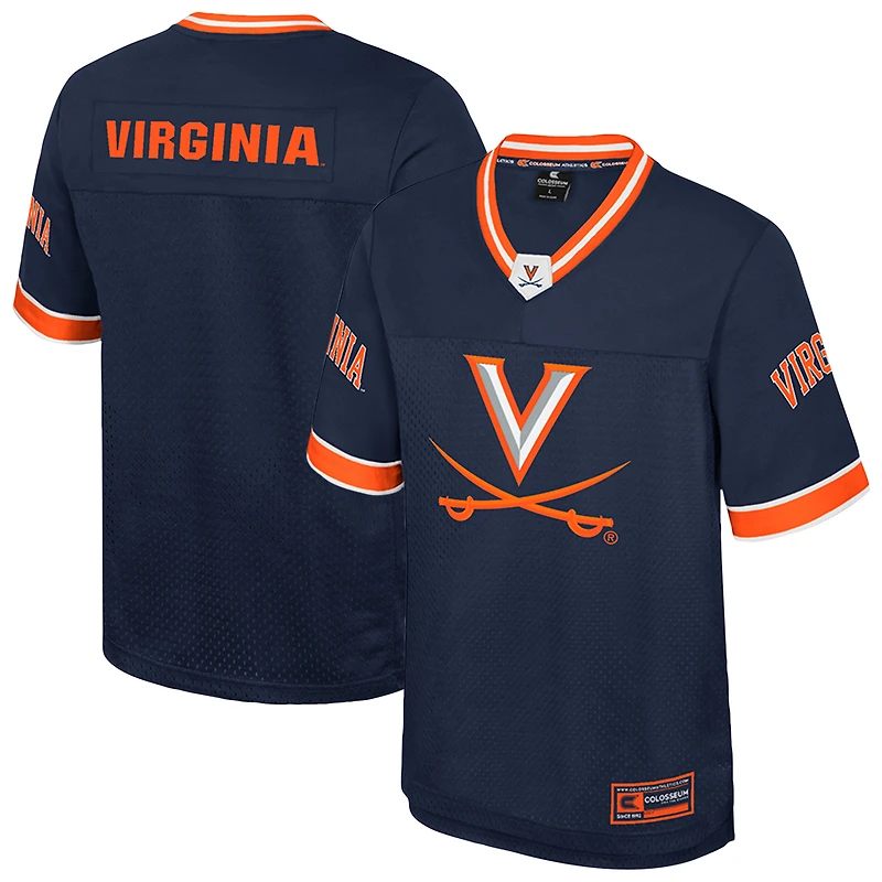 Maillot de football américain Colosseum Navy Virginia Cavaliers « Rien que les coups » pour homme