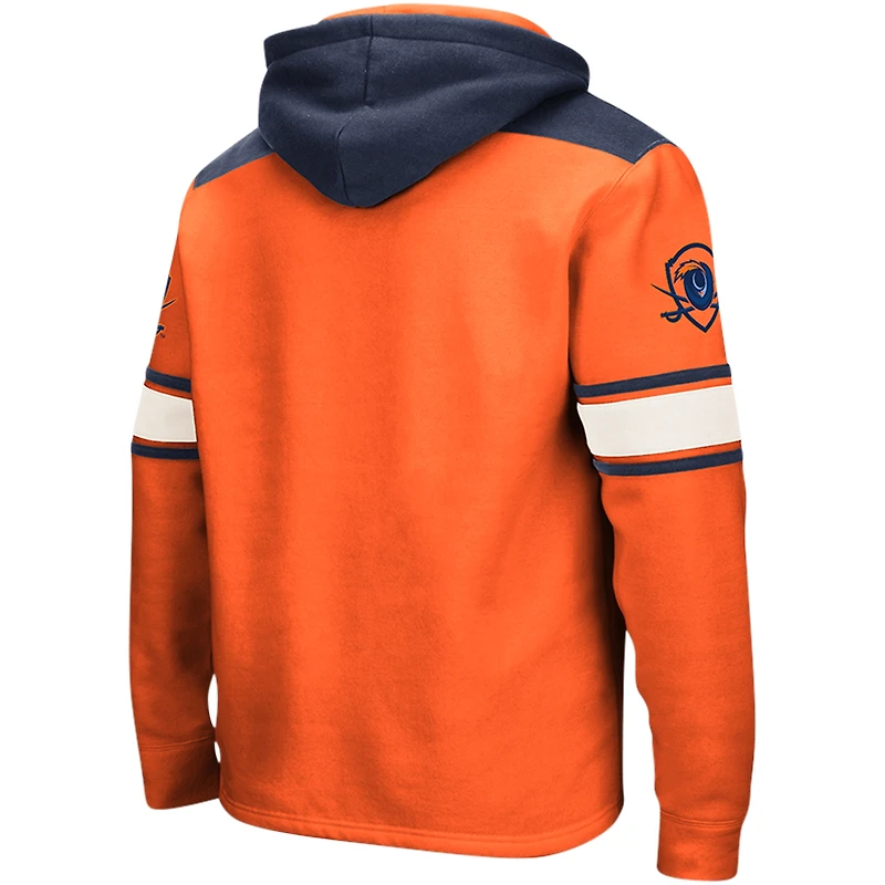 Sweat à capuche lacets Colosseum Orange Virginia Cavaliers 2.0 pour hommes