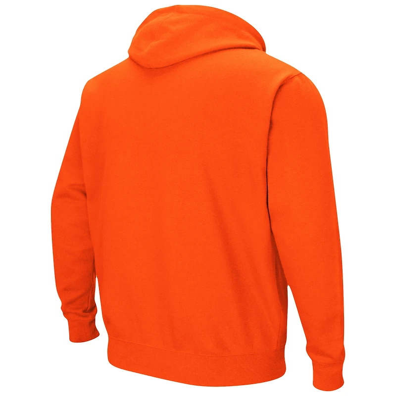 Men's Colosseum Orange Virginia Cavaliers Arch & Logo 3.0 Pullover Hoodie