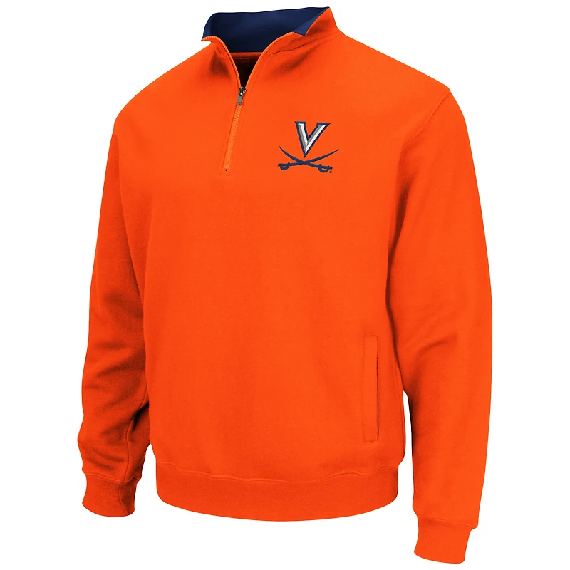 Veste Colosseum Orange Virginia Cavaliers Tortugas Team Logo Quarter-Zip Jacket