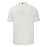 Men's Cutter & Buck White/Gray Virginia Cavaliers Pike Eco Symmetry Print Stretch Recycled Polo