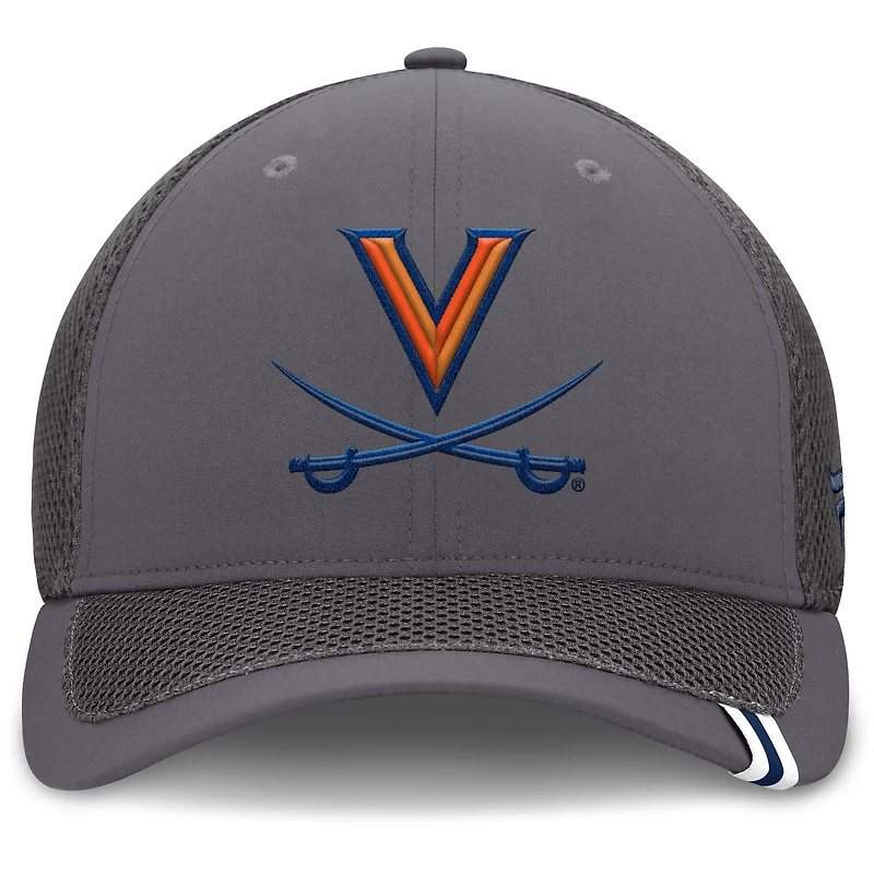 Men's Fanatics Gray Virginia Cavaliers Clincher Flex Hat