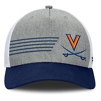 Men's Fanatics Heather Gray/Navy Virginia Cavaliers Profile Trucker Adjustable Hat