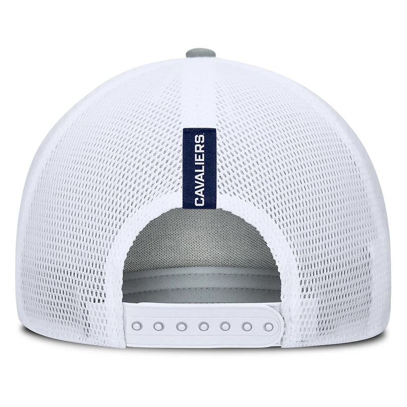 Men's Fanatics Heather Gray/Navy Virginia Cavaliers Profile Trucker Adjustable Hat